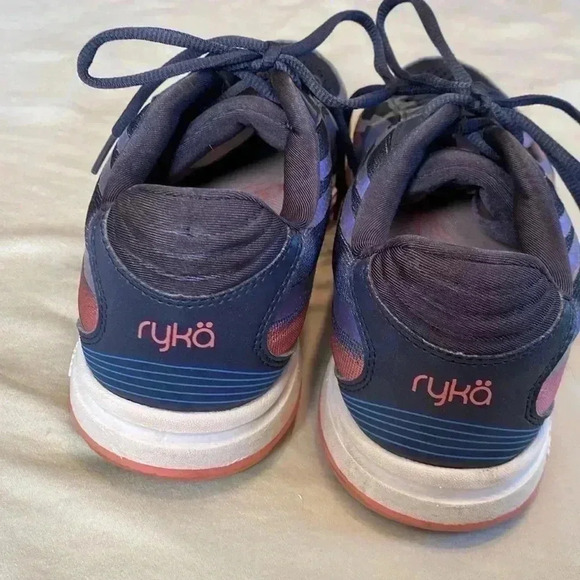 Ryka Devotion Plus 3 Woman’s Walking Shoe Size 9.  Navy Blue & Iridescent Detail - Picture 5 of 16